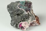 Cobaltaustinite on Roselite Crystals - Aghbar Mine, Morocco #184176-1
